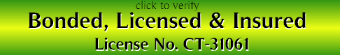 We are licensed, bonded and insured.